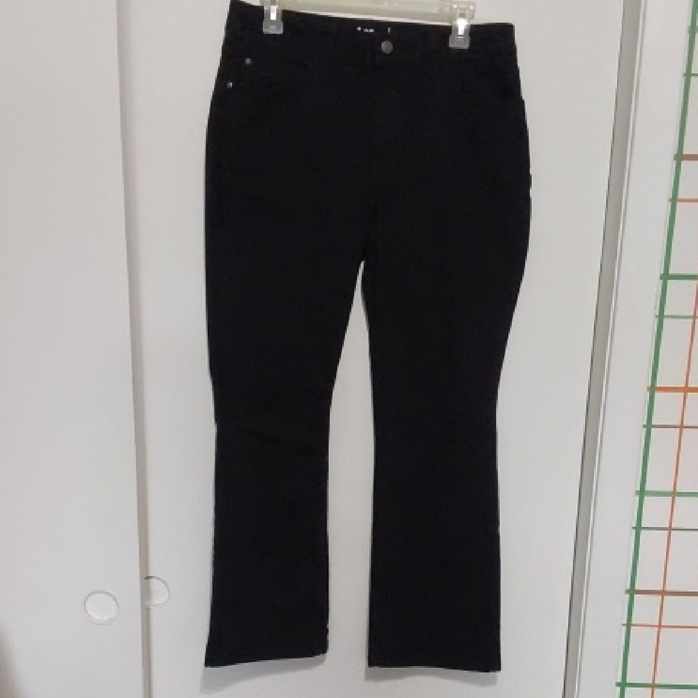Lee Rider Black Midrise Boot Cut Jeans